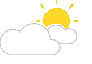 scattered clouds: 25-50%